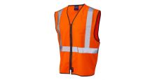 Eggesford ISO 20471 Cl 2 Railway Zip Waistcoat HV Orange